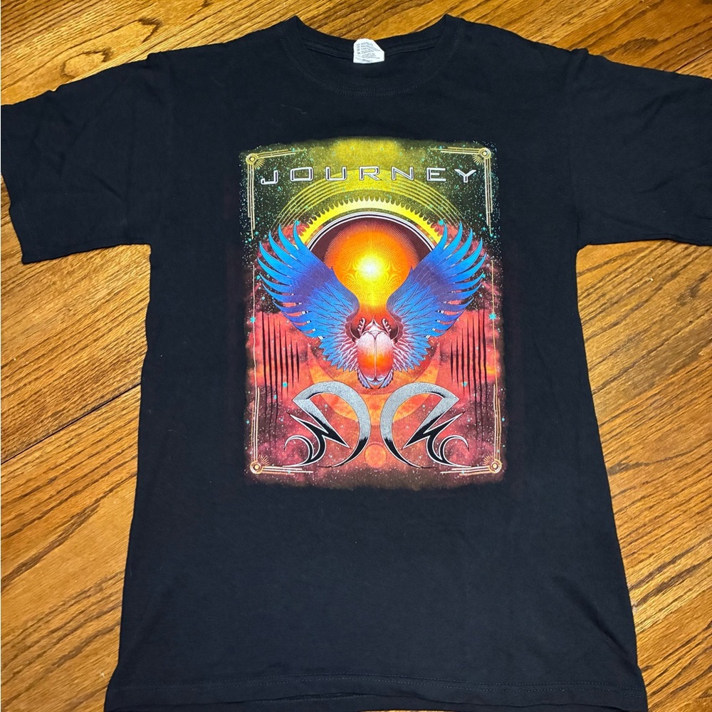 Anvil Black Tee‎ with Vibrant Graphic